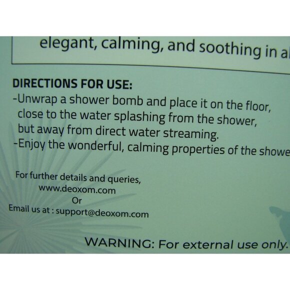 Deoxom SpringBuds Vegan Aromatherapy Shower Bomb Set of 12 New Wrapped & Sealed - Picture 8 of 10